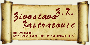 Živoslava Kastratović vizit kartica